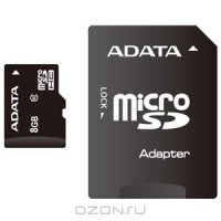   microSD 8GB A-DATA microSDHC/UHS-I Class 10/ClassU1 (40 / ) Class 10 (SD 