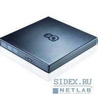   3Q Glaze DVD RW Slim External (3QODD-T105U-EB08), USB 2.0, Black (Retail)
