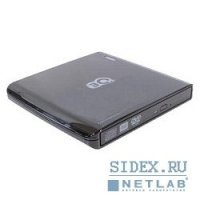   3Q Glaze 2 DVD RW Slim External (3QODD-T115U-EB08), USB 2.0, Black (RTL)