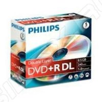  DVD+R Philips 8.5Gb 8x Jewel Case (5 ) (DR8S8J05C/97)