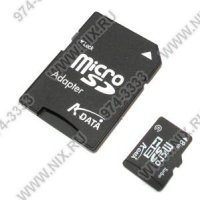   MicroSD 8Gb A-DATA (AUSDH8GCL4-R) Class 4 microSDHC