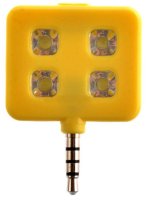 Аксессуар SkinBox LED Flash 4 диода jack 3.5mm Yellow Вспышка