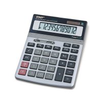 Калькулятор Staff STF-1712, 12-разрядный, двойное питание, металлический