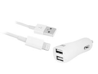   Maverick 2xUSB Lightning/Apple iPhone 5/5S/5C/6/6 Plus/6S/iPad Air/Mini White 10