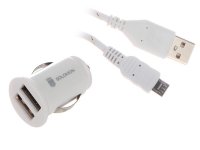   Solomon Micro USB 1-2.1A 2 USB White