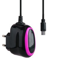   Brera Classic micro USB 2A Black-Purple 47228