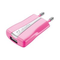   Cellular Line USB 1000mA ACHUSBCOMPACTCP Pink