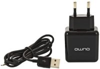   Qumo 2 USB + MFI APPLE 8pin Black 20063
