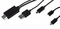   Rexant MHL HDMI-USB/MicroUSB/MicroUSB 11pin 18-4501 Black