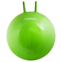 Мяч-попрыгун Torres (AL100465), с ручками, диам. 65 см, в комплекте с насосом, зеленый цвет