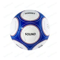 Мяч футбольный Torres Sound, (арт. F30255), размер 5, цвет: бел-син-чер
