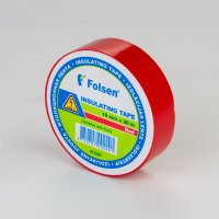 Изоляционная лента Folsen 19 мм x 20 м, красная (упаковка 10 шт.)