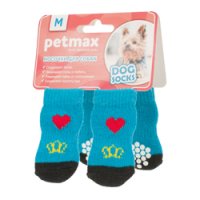 Петмакс Носки для собак WanTalk с сердцем синие размер L