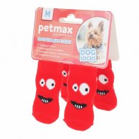 Петмакс Носки для собак WanTalk с глазками красные размер M