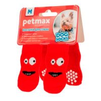 Петмакс Носки для собак WanTalk с глазками красные размер S