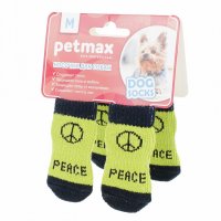 Петмакс Носки для собак WanTalk Peace зеленые размер M