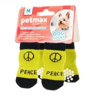 Петмакс Носки для собак WanTalk Peace зеленые размер S