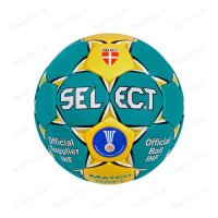 Мяч гандбольный Select Match Soft (844908-252), Senior (размер 3), цвет бирюз-жел-бел-чер