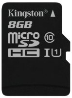   MicroSD 8Gb Kingston (SDC10G2/8GB) Class 10 microSDHC + SD 