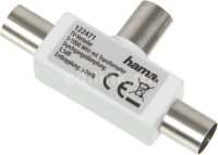 Антенный разветвитель HAMA H-122471 (КРАБ) коаксиальный антенный штекер 1 (f)-2 (m)