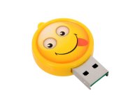 Картридер внешний CBR Human Friends Speed Rate Smile MicroSD USB 2.0 желтый