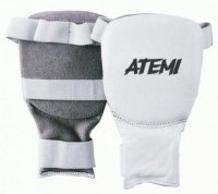 Перчатки для карате Atemi PKP-453, кожа, белые, р M