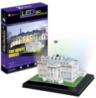 CubicFun L504h 3D Пазл "Белый дом" с иллюминацией, Вашингтон 28 элементов L501h