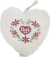 Подушка "Сердце" 16*16 см (80% хлопок, 20% лен). 07314-514