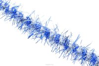 Мишура новогодняя "Sima-land", цвет: синий, серебристый, диаметр 5 см, длина 200 см. 702620