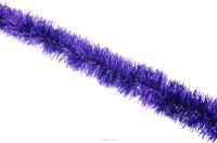 Мишура новогодняя "Sima-land", цвет: фиолетовый, диаметр 6,5 см, длина 140 см