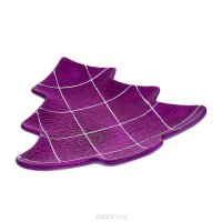 Блюдо декоративное House & Holder, цвет: фиолетовый DHS17733-1G