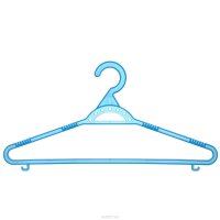 Вешалка для одежды Альтернатива "Лайт", цвет: голубой, размер 46-48