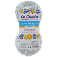 Скраб металлический "La Chista", 2 шт