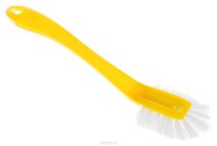 Щетка для мытья посуды Idea "Колибри", цвет: желтый, белый, 26 см