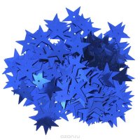 Пайетки Астра "Звездочки", цвет: темно-синий (5), 20 мм, 10 г. 7700477_5