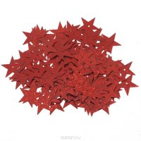 Пайетки Астра "Звездочки", с голограммой, цвет: красный (50103), 20 мм, 10 г. 7700477_50103