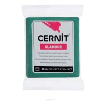 Пластика Cernit "Glamour", перламутровая, цвет: зеленый, 56-62 г