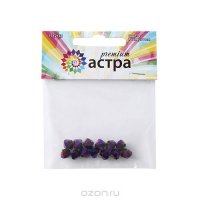 Бусины Астра "Premium", цвет: фиолетовый (4), 8 мм х 8 мм, 13 шт
