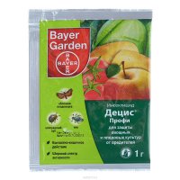 Инсектицид Bayer Garden "Децис Профи", для защиты овощных и плодовых культур от вредителей, 1 г