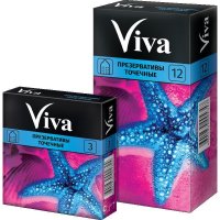 Презерватив VIVA точечные, 3 шт/уп.