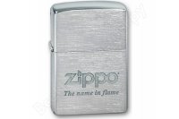  Zippo 200 Name in flame Brushed Chrome