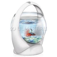 Аквариум TETRA Betta Ring белый аквариум-шар с освещением LED 1,8 л