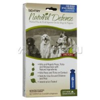 Капли от блох и клещей SENTRY Natural Defense для собак всех пород, 6 шт (2279 / 182.015)
