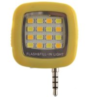 Аксессуар SkinBox LED Flash 16 диодов jack 3.5mm Yellow Вспышка