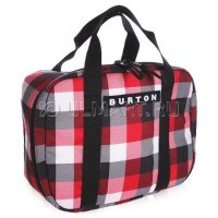   Burton LUNCH BOX Buffalo Plaid Crimson Dark Grey