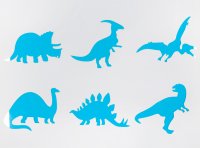 Трафарет самоклеящийся "Динозавры" 25 х 35 см