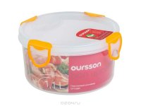 Кухонный контейнер Oursson CP1100R/TO пластик (Прозрачный с оранжевым)