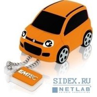 Носитель информации USB 2.0 EMTEC F102 8Gb Fiat Panda Orange [EKMMD8GFI102]