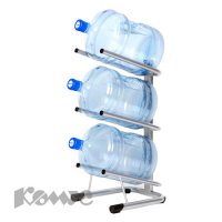 Стеллаж для воды бутилированной СТЭЛЛА-3 (3 тары, 360x450x820)