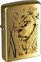  ZIPPO Proud Lion Brushed Brass, , , , 36  56  12 